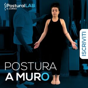 postura muro sfrutta — La postura a muro sfrutta l'appoggio ad una parete. Durante l'esecuzione,la posizione del capo
